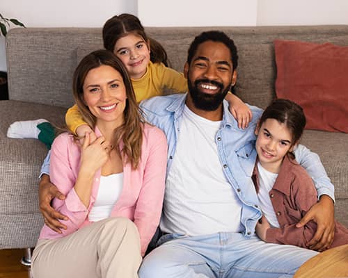 Happy Family Spending Time Together on Their Home in Texas